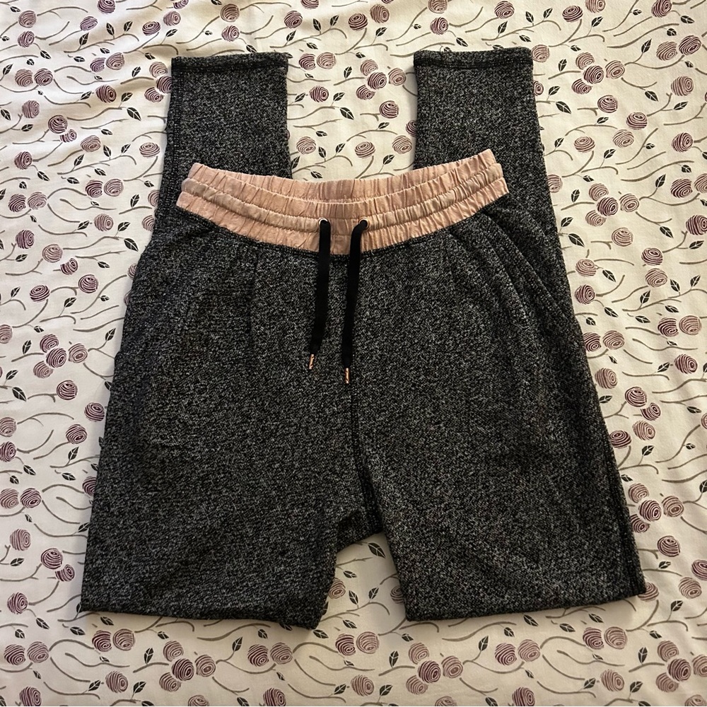 H&M Grey/Pink Joggers Sweatpants, NWOT, XS